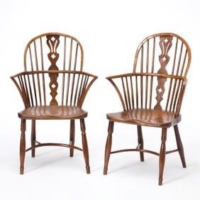 Pair of Windsor Armchairs