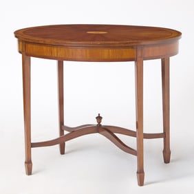 George III Style Inlaid Satinwood Table