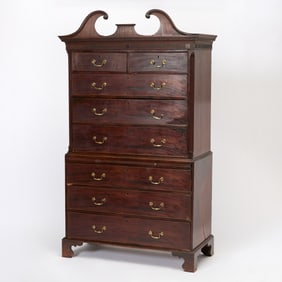 George III Mahogany Chest on Chest