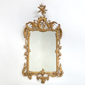 Pair of George III Style Giltwood Mirrors