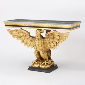 Regency Style Giltwood Eagle Console
