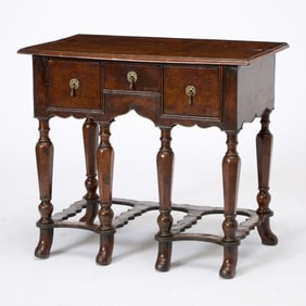 William and Mary Inlaid Walnut Dressing Table