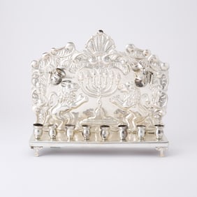 Continental Silver Menorah