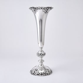 Whiting Sterling Silver Trumpet Vase