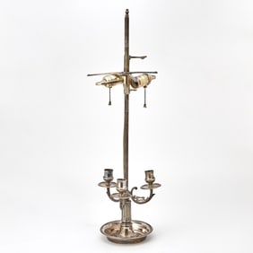 Louis XVI Style Ormolu Three-Light Bouillotte Lamp