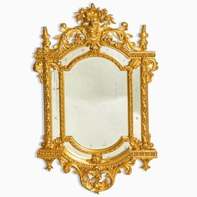 Baroque Style Giltwood Mirror