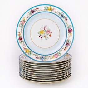 Set of Eleven France Depose Porcelain Plates