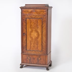 North German Neoclassical Mahogany Cupboard