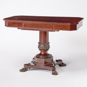 North German or Baltic Mahogany Side Table