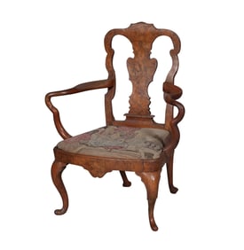 Dutch Walnut Armchair Circa 1725