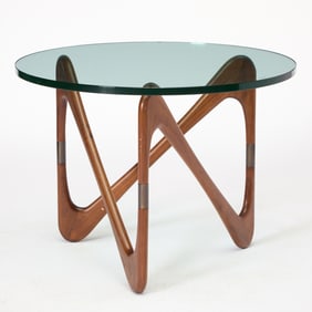 Two Isamu Noguchi Glass Top Tables