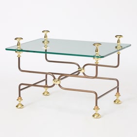 Brass and Glass Low Table