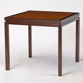 Edward Wormley for Dunbar Walnut and Teak Dining Table