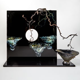 Judith La Scola Painted Glass, Blown Glass, and Metal Sculpture