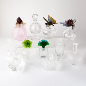 Group of Glass Perfume Bottles