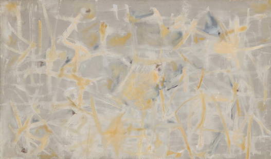 Fred Mitchell: American, 1923-2013 Untitled, 1952-53 Signed Fred Mitchell on the stretchers Oil on canvas 20 x 34 inches (50.8 x 86.4 cm) Provenance: Philip Douglas Fine Art, Columbiaville, NY Purchased from the