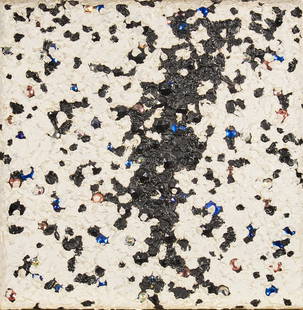 John Torreano: American, b. 1941Untitled, 1978Signed and dated John Torreano 1978 on the reverseAcrylic and plastic gemstones on canvas16 1/4 x 16 inches (41.3 x 40.6 cm)Unframed