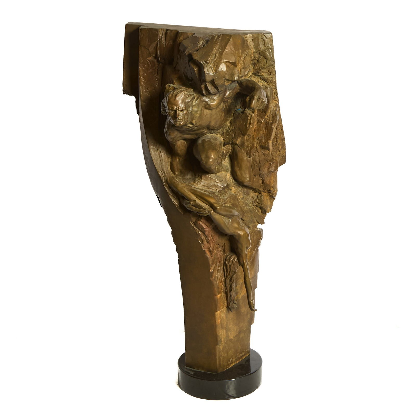 Richard MacDonald: American, b. 1946Orpheo, 1989Signed, dated, and numbered R. MacDonald '89 2/19 near the base Bronze with light brown patina 48 x 19 x 23 inches (121.9 x 48.3 x 58.4 cm)Provenance:Richard