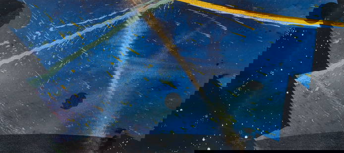 Billy Al Bengston: American, 1934-2022Untitled (Venice), 1991Signed and dated B.A.B. / Venice 1991&#169; (ll)Mixed media