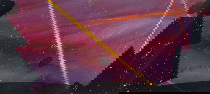Billy Al Bengston: American, 1934-2022Untitled (Venice), 1991Signed and dated B.A.B. / Venice 1991&#169; (ll)Mixed media on paper<