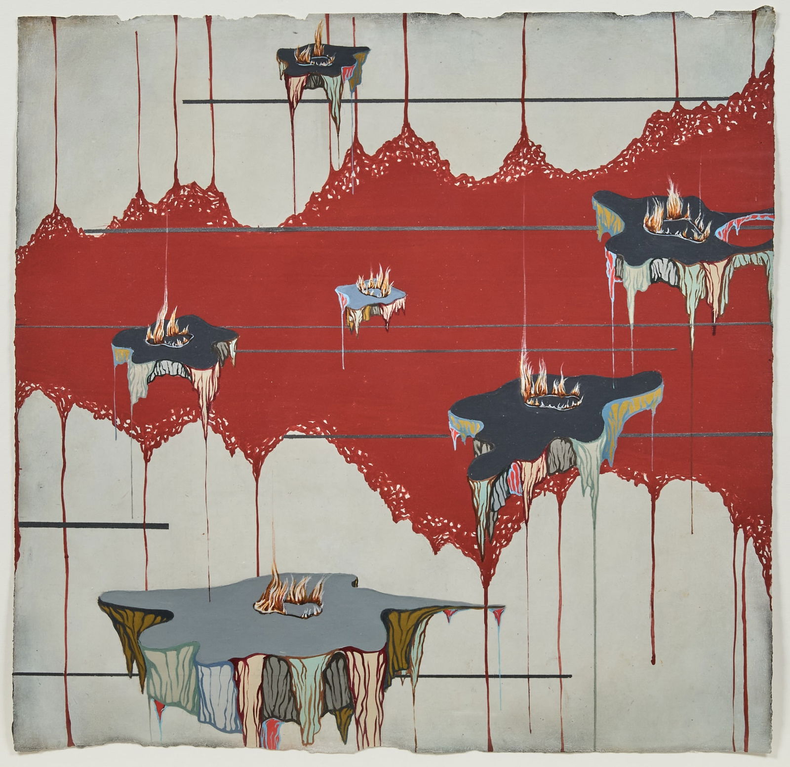 Linda Mieko Allen: Japanese/American, 20/21st CenturyFormation IV, 2006Mixed media on paper17 x 17 inches (43.2 x 43.2cm)Provenance:Nancy Hoffman Gallery, New York (Framed: 20 1