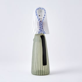 Fulvio Bianconi for Venini Murano Glass Allegorical 'Sicilia' Figure