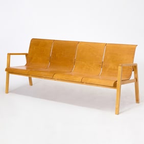 Alvar Aalto Bent Birchwood Bench