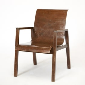Alvar Aalto Birch and Laminate Bentwood Model No. 403 Armchair