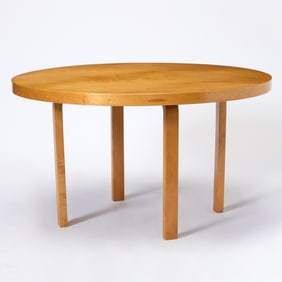 Alvar Aalto Birch and Plywood "L-Leg" Dining Table