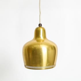 Alvar Aalto Brass 'Golden Bell' Pendant Lamp