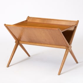 T.H. Robsjohn-Gibbings for Widdicomb Walnut Magazine Table
