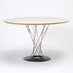 Isamu Noguchi For Knoll Associates Laminate, Chromed Steel and Iron "Cyclone" Model 312 Dining Table