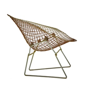 Harry Bertoia Chrome Plated Steel Wire Model No. 705 Chair
