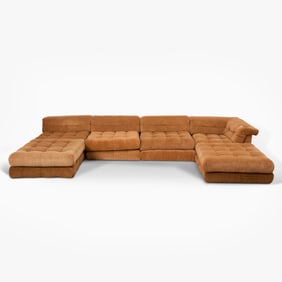 Hans Hopfer for Roche Bobois Upholstered "Mah Jong" Modular Sofa