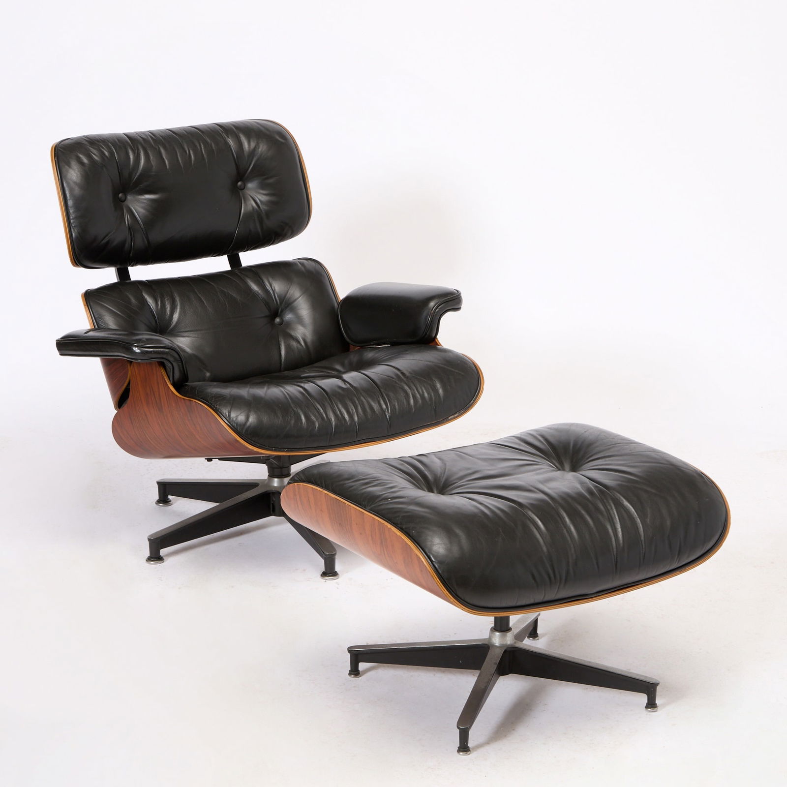 Charles & Ray Eames for Herman Miller Rosewood and Leather No. 670 Lounge Chair and No. 671 Ottoman (1 of 6)