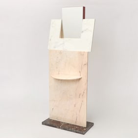 Ettore Sottsass for Up & Up Marble and Mirror "Specchio Damecuta" Console
