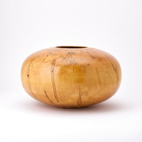 Ed Moulthrop Turned Rare Ash-Leaf Maple Vessel