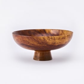 Ed Moulthrop Turned Cherry Footed Bowl