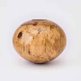 Philip Moulthrop Turned Spalted Sweetgum Burl Globe