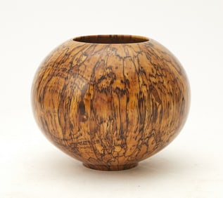 Philip Moulthrop Turned Spalted Pecan Globe