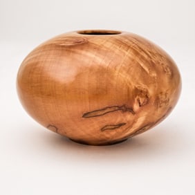 Matt Moulthrop Red Maple Burl Turned Vessel