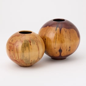 Matt Moulthrop Turned 'Ash Leaf Maple' Globe