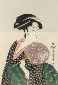 Japanese Woodblock Print After Kitagawa Utamaro