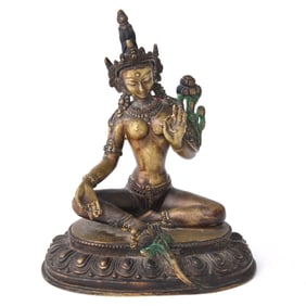 Tibetan Bronze Figure of Tara