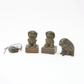 Four Asian Bronze Articles 19th-20th century