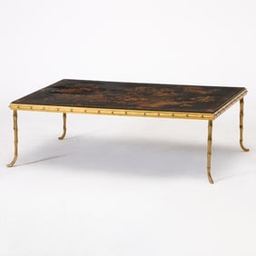 Chinoiserie Decorated Lacquer Low Table