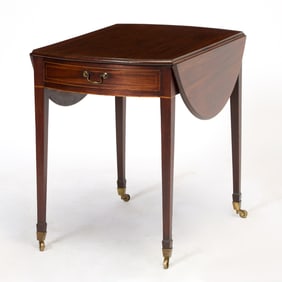 George III Inlaid Mahogany Pembroke Table