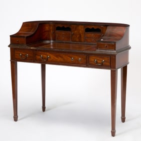George III Style Mahogany Carlton House Desk