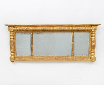 Regency Style Carved Giltwood Horizontal Mirror