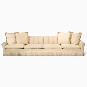 Extra Large Upholstered Two-Part Sofa